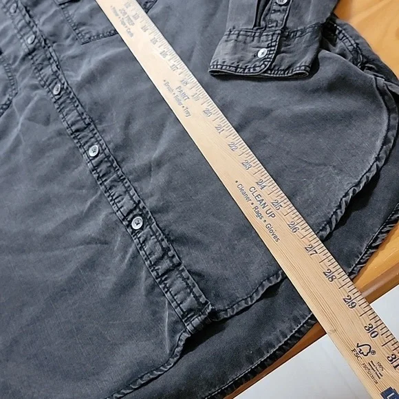 American Eagle Outfitters Black Button Down Shirt - Picture 5 of 9